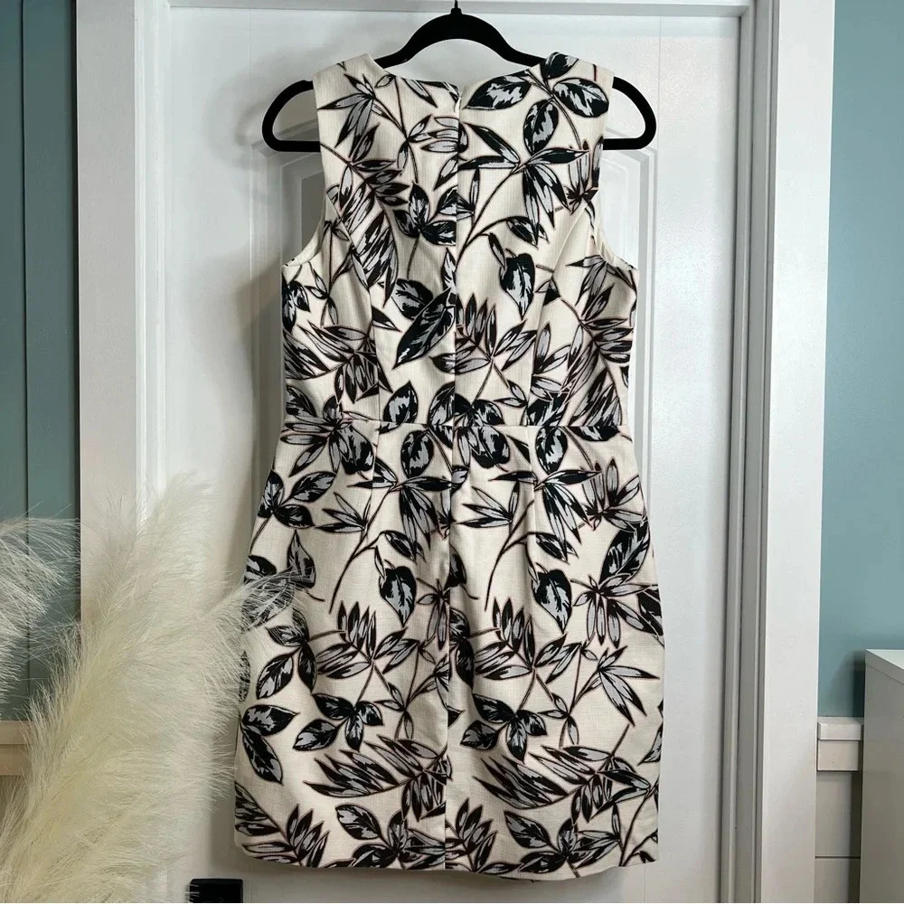 J. Crew Floral Sleeveless 100% Cotton‎ Fully Lined Pleated Mini Dress. Size 10.